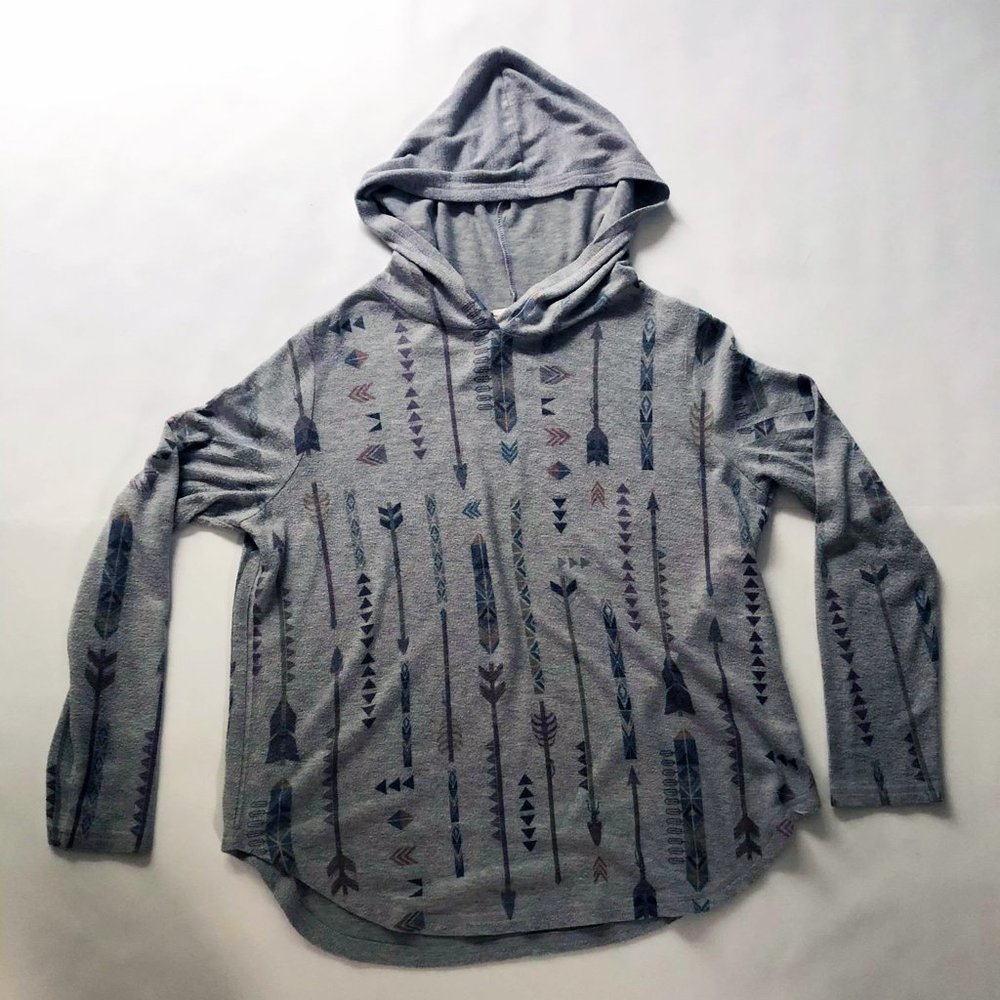 Aztec print light weight hood
